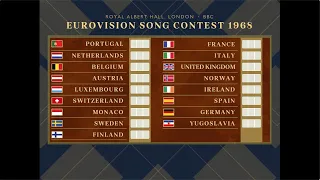 Eurovision 1968: Cliff, edged | Animated scoreboard