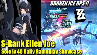 S-RANK ELLEN SOLO LV 40 RALLY !! The Most Broken Ice DPS | Zenless Zone Zero (ZZZ) CBT 2 Showcase