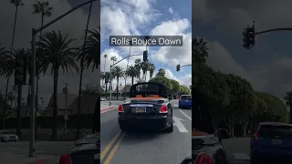 Rolls Royce Dawn Putting Top Down In Beverly Hills #carspex #shorts #rollsroyce