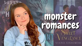 monster romance recommendations!! collab with @hannahblackwellbooks