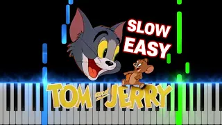 Tom And Jerry Theme | SLOW EASY Piano Tutorial