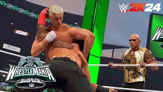 WWE 2K24: Roman Reigns vs Cody Rhodes WrestleMania 40 | Prediction Highlights