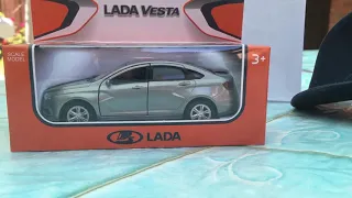 LADA VESTA обзор модели 1/43 Welly