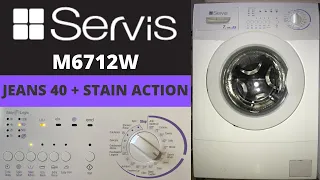 Servis Easy Logic M6712W Washing Machine - Jeans 40 + Stain Action