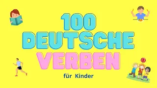 TOP 100 German Verbs for Kids | 100 Deutsche Verben für Kinder