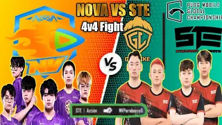 NOVA VS STE 4v4 Fight 🔥 In PMGC Scrims 🥵 NV Order Revenge From STE