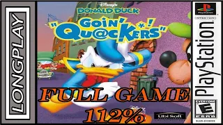 🌀【𝐋𝐎𝐍𝐆𝐏𝐋𝐀𝐘】Disney's Donald Duck: Goin' Quackers™ [112%]【 PS1】【4k/60FPS 】