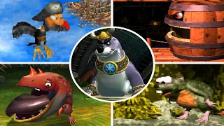 Evolution of - 1st Boss Battles in Donkey Kong 2D Jump'n'Run's