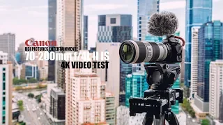 Canon EF 70-200mm f/4L IS II USM Cinematic 4K Video Test (Shot it in Melbourne)