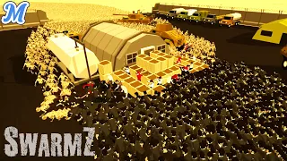 30,000 Zombies! | SwarmZ Campaign | Part 1 | Military Base | Zombie Battle Simulator