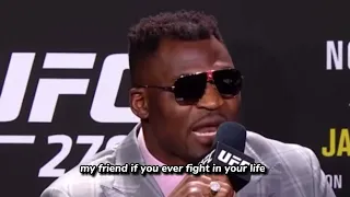 Francis Ngannou gets heated with reporter | UFC270