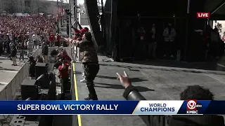Swag Surg performed live at the Chiefs 2024o Super Bowl Victory Rally