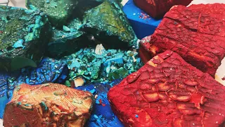 SparkleBerry 4k Celebration Pt. 1 🥳 🎉| ULTRA Dyed, Buttery BSN Blocks | Gym Chalk ASMR