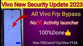 Vivo Frp bypass 2023 without pc||Vivo Frp bypass New security update