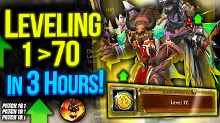 From 1 to 70 Leveling in 3 HOURS! EASY ! (NOT NERFED) Power Leveling Guide Dragonflight 10.1.7 !