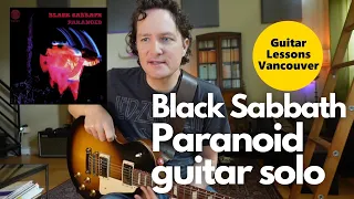 "Paranoid" Guitar Solo Lesson and Analysis - Black Sabbath