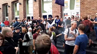 Demonstration gegen den AfD Bundeswahlkampfauftakt, Düsseldorf-Altstadt, 13.08.2017