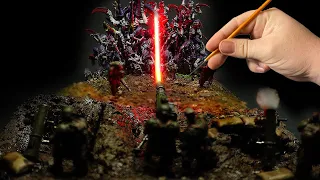 Tyranids Vs Astra Militarum: Warhammer 10th edition Diorama