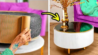 Dự án nội thất & trang trí nội thất DIY: Tái chế lốp xe cũ thành bàn cà phê sang trọng