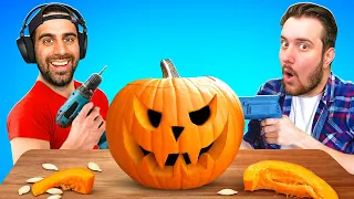 CHEAP vs EXPENSIVE Pumpkin Carving