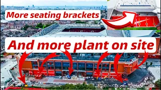 More plant on site and more seating brackets at Liverpool F.C’s Anfield Road Expansion