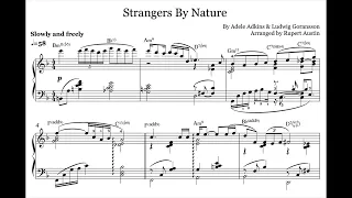 Adele: Strangers By Nature. Arranged for solo piano, with music sheet