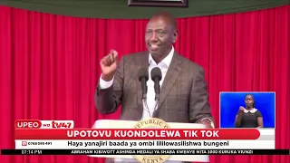 Tabia mbaya kuondolewa TikTok: Rais Ruto kuzungumza na CEO wa TikTok