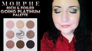 NEW!!! Morphe Rich & Foiled Going Platinum Palette Review and Tutorial
