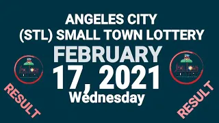 STL Angeles City February 17 2021 (Wednesday) Result | Small Town Lottery (STL) Draw