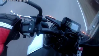 Honda cb125r Top Speed | fail | camera is crashed | German