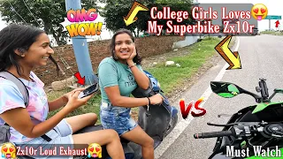 College Girls Loves My Superbike Zx10r & She Wants My Instagram ID & Long Ride Dehradun To Rishikesh