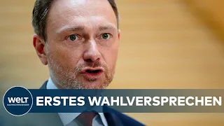 FDP-PARTEITAG: Christian Lindner und sein erstes Wahlversprechen - Steuererhöhungen gibt es nicht