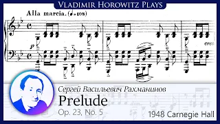 Rachmaninoff: Prelude Op. 23 No. 5 [Horowitz 1948/1981]