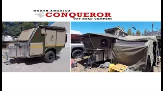 The biggest tent trailer I have ever seen by Conqueror camper trailers :Overland Expo 2017