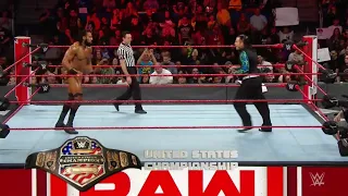 Jinder Mahal Vs Jeff Hardy Campeonato Estados Unidos - WWE Raw 16/04/2018 (En Español)