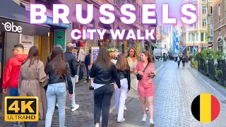 Virtual Walking in Brussels, Belgium 🇧🇪 | 4k Ultra HD
