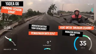 Yadea G6 TestTanjakan Cisadon