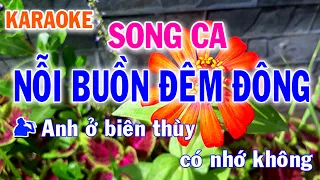 Karaoke Nỗi Buồn Đêm Đông Song Ca Nhạc Sống - Phối Mới Dễ Hát - Nhật Nguyễn