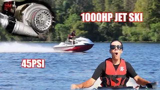 Riding a FULLY BUILT JET SKI on 45 POUNDS of BOOST! (INSANE)