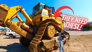 Removing final drives and tracks on a CAT D10R!