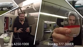 FLYING CATHAY PACIFIC'S AIRBUS A350-1000 & BOEING 777-300ER BUSINESS CLASS