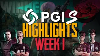 PUBG ESPORTS: BEST MOMENTS OF "PGI.S Week 1" | EXTREME SKILL | FUNNY SITUATIONS