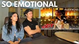 GOLDEN BUZZER: NIGHTBIRDE'S ORIGINAL SONG MAKES SIMON COWELL EMOTIONAL (Couple Reacts)