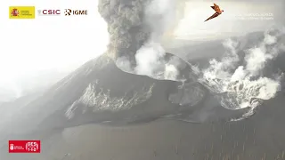 15/11/2021 Detalles fumarolas centros de emisión sureste. Erupción La Palma IGME