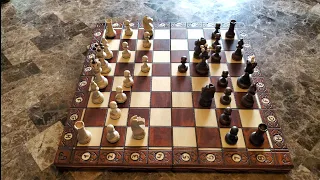 Handmade European Wooden Chess set (watch)