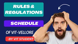 Rules & Regulations of VIT | Schedule of VIT Student | VIT Vellore | #vit #trending #viral