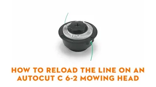 How To Reload The Line On An AutoCut C 6-2 Mowing Head | STIHL GB