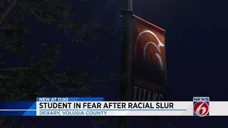 Student in fear after racial slur