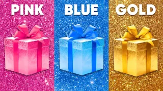 Choose Your Gift! 🎁 Pink, Blue, Gold | Daily Quiz