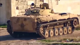 Syrian army tank spots and kills ISIS terrorists